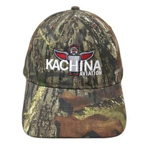 Kachina Aviation Strapback Hat Multicolor One Size Camo Mossy Oak Kati